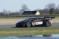 Lamborghini Gallardo GT3 noir/orange 3/4 avant gauche filé