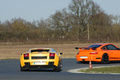 Lamborghini Gallardo jaune face arrière & Porsche 997 GT3 RS orange