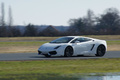 Lamborghini Gallardo LP560-4 blanc 3/4 avant gauche filé