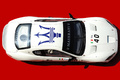 Maserati GranTurismo MC Concept blanc vue de haut