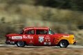 Oldsmobile, rouge+jaune, filé drt