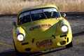 Porsche 356, jaune, action, face