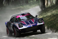 Lancia Stratos, action, 3/4 avt gche