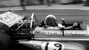 Jo Siffert, March, Grand Prix de Monaco 1970, action, profil drt
