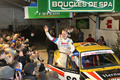 Ford Escort MK2, jaune, Ari Vatanen, podium serré