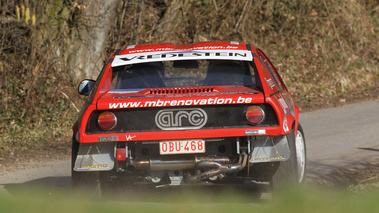 Lancia Beta Montecarlo, rouge, Jean-Pierre Vande Wauwer, action, face ar