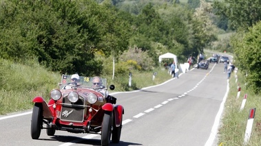 Alfa Romeo 6C, rouge, action face