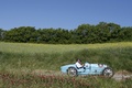 Bugatti Type 35, bleu ciel, profil drt