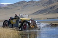 Stutz roadster 1920, jaune, action, 3-4 av d