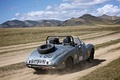 Sunbeam Alpine 1954, bleue, action, 3-4 ar d