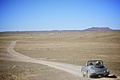 Sunbeam Alpine 1954, bleue, action, 3-4 ar g