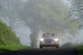 Austin Healey 100-4, grise, action face brouillard campagne