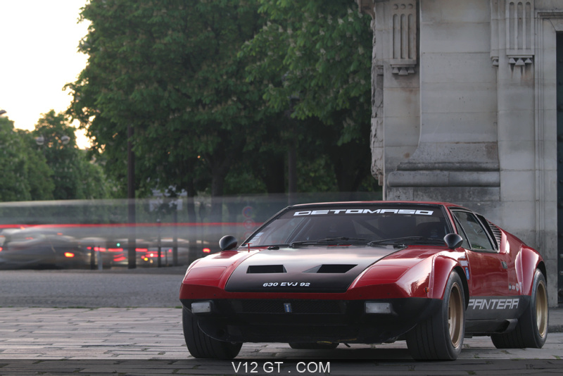 De Tomaso Pantera Rouge Noire 3 4avd Tour Auto 2011