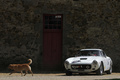 Ferrari 250 GT Berlinetta blanche, stat, 3-4 avg