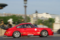 Porsche 911 3.0 Carrera RS, rouge et or, filé drt ville