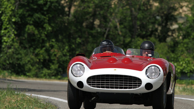 Ferrari 340 barchetta Touring, rouge+blanc, action face