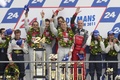 24h du Mans 2011 course Audi podium