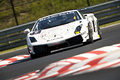 Lamborghini Gallardo LP560-4 SuperTrofeo blanc 3/4 avant gauche penché