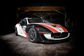 Maserati GranTurismo MC Trofeo blanc/noir/rouge 3/4 avant droit