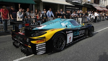 Maserati MC12 FIA GT noir/bleu 3/4 arrière droit