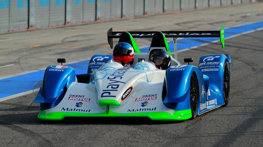 Pescarolo proto LMP1 blanc/bleu Prestige Racing 3/4 avant gauche 3