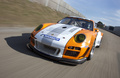 Porsche 911 GT3 R Hybrid 2011 3/4 avant dynamique 2