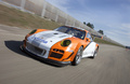 Porsche 911 GT3 R Hybrid 2011 3/4 avant dynamique
