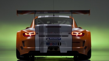 Porsche 911 GT3 R Hybrid 2011 studio arrière nuit