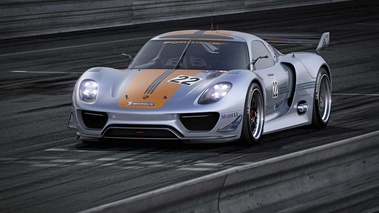 Porsche 918 RSR - 3/4 avant gauche