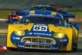 Spyker C8 Laviolette LMS bleu/jaune face avant penché