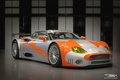 Spyker C8 Spyder GT2-R orange/gris 3/4 avant droit 2