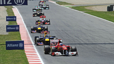 Espagne 2011 Ferrari ligne droite