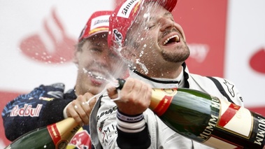 grand prix de grande bretagne podium vettel barichello