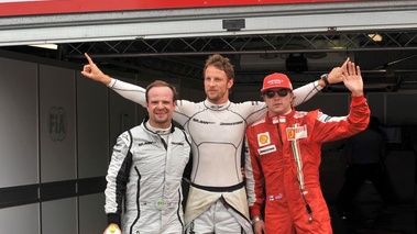 Grand Prix de Monaco Qualification Barrichello Button Raikkonen