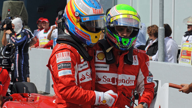 Hockenheim 2010 qualifs Alonso et Massa