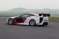 Lexus LF-A Race Car noir/blanc 3/4 arrière gauche