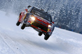 rallye de norvege jump voiture loeb