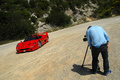 Ferrari F50 rouge 3/4 avant gauche penché 2