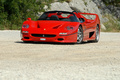 Ferrari F50 rouge 3/4 avant gauche