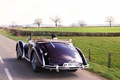 Talbot-Lago T26 Record cabriolet bordeaux 3/4 arrière gauche travelling