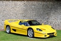 Goodwood Festival Of Speed 2011 - Ferrari F50 jaune 3/4 avant droit