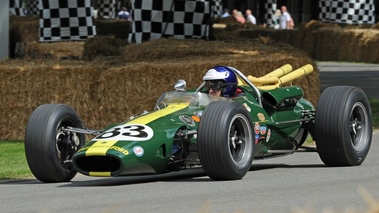 Goodwood Festival Of Speed 2011 - monoplace Lotus vert 3/4 avant gauche