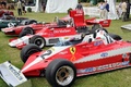 Ferrari 312T3 rouge, 3-4 avg