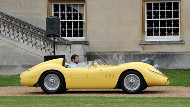 Maserati jaune, profil drt