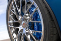 Chevrolet Corvette C6 ZR1 bleu jante debout