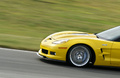 Chevrolet Corvette C6 ZR1 jaune 3/4 avant gauche coupé filé penché