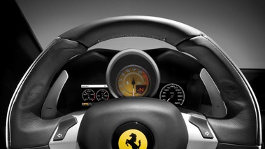 Ferrari FF anthracite volant debout