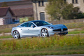 Fisker Karma gris 3/4 avant droit filé penché 2