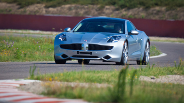 Fisker Karma gris 3/4 avant gauche 2