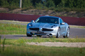 Fisker Karma gris 3/4 avant gauche penché